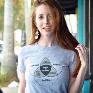 Zombies, Robots, and Aliens Venn Diagram T-Shirt