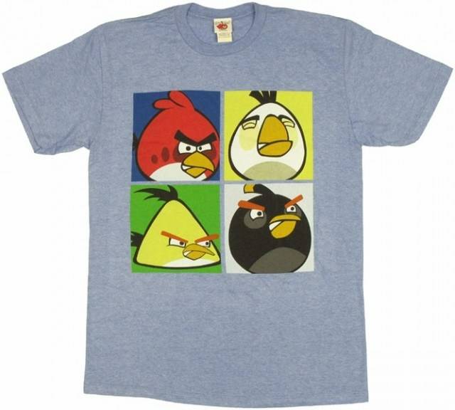 Angry Birds Pop Art T Shirt