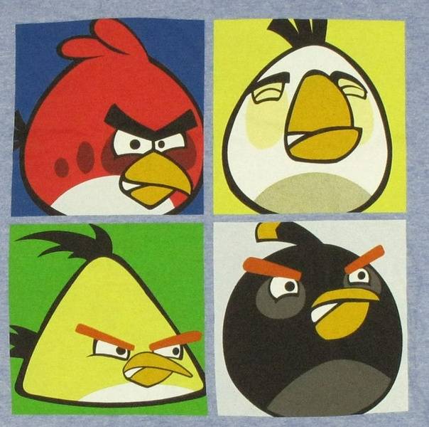 Angry Birds Pop Art T Shirt