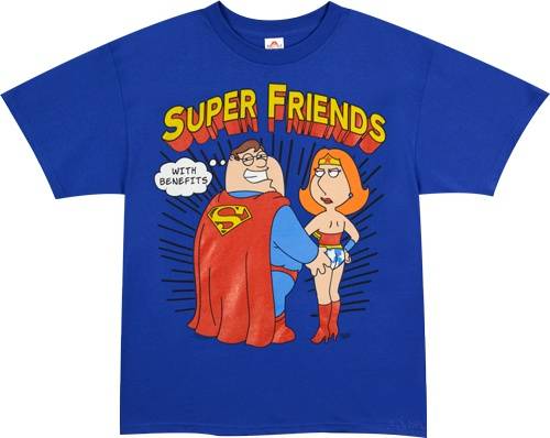 Peter and Lois Super Friends T-Shirt