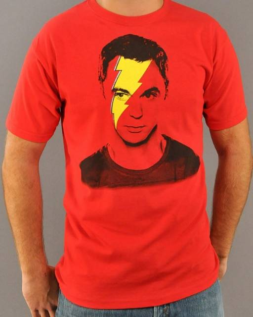 Big Bang Theory Lightning Bolt Sheldon T-Shirt - The Shirt List