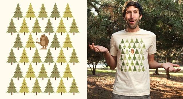 How Bigfoot Staves Off Boredom T-Shirt