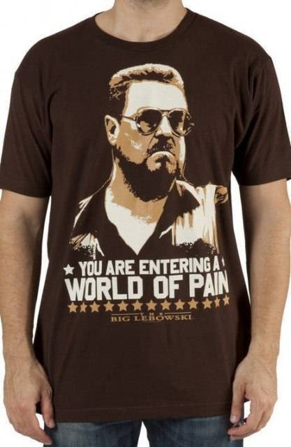 World Of Pain Big Lebowski T-Shirt World Of Pain Big Lebowski T-Shirt