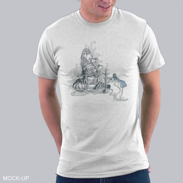 Alice Painting Caterpillar