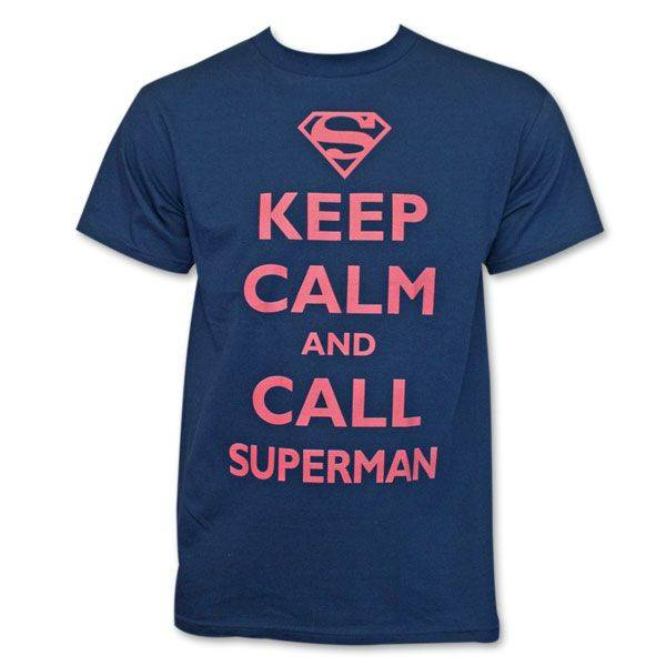 Superman Keep Calm and Call T-Shirt