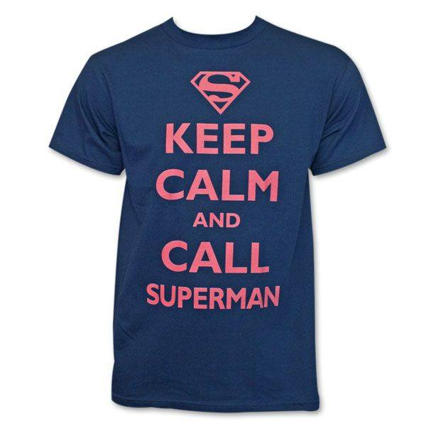 Superman Keep Calm and Call T-Shirt Superman Keep Calm and Call T-Shirt