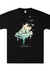 Paul McCartney Watercolor Piano T-Shirt Thumb