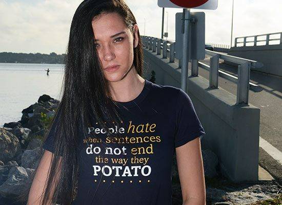 Sentences That End In Potato