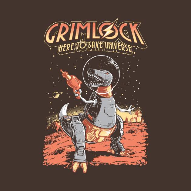 Space Pulp Robot Dinosaur