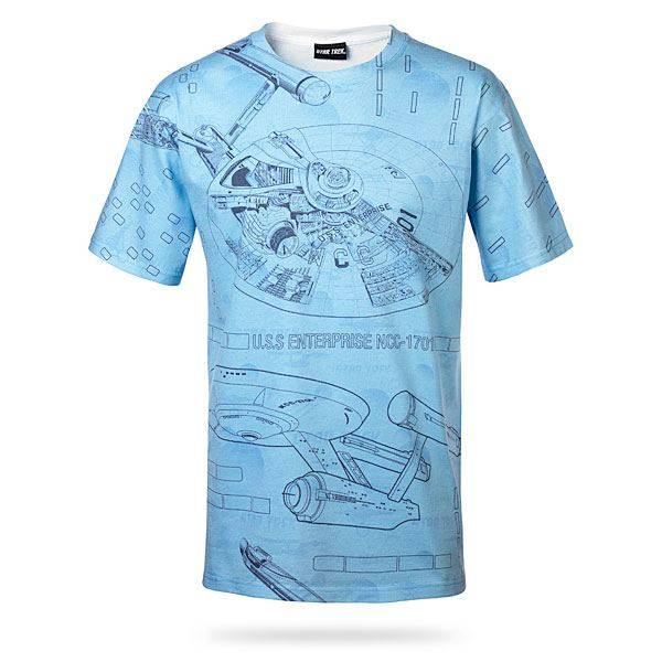 Blue Print Star Trek T-Shirt