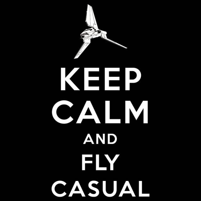 Keep Calm Fly Casual