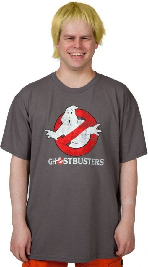 Charcoal Distressed Ghostbusters Logo