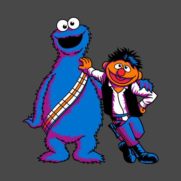 Scruffy Looking Smugglers Ernie and Cookie Monster