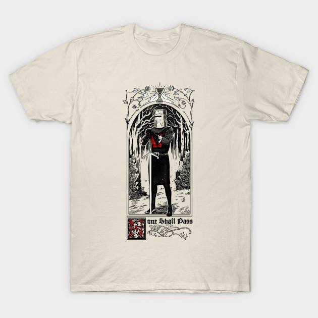 None Shall Pass Creme T-Shirt