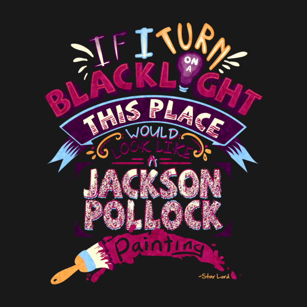 BLACKLIGHT JACKSON POLLOCK PAINTING