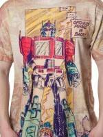Comic Panel Optimus Prime Transformers T-Shirt