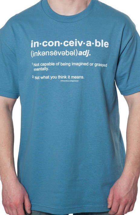 Inconceivable Definition Princess Bride T-Shirt Inconceivable Definition Princess Bride