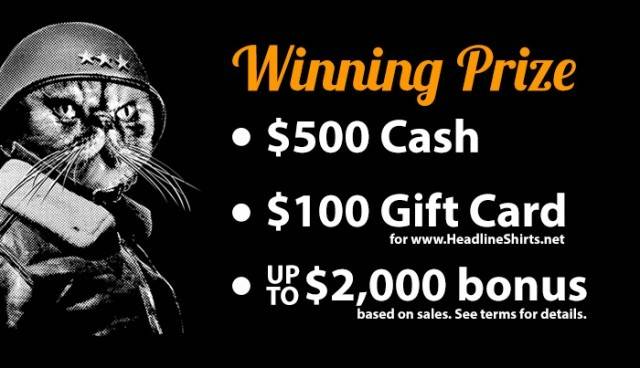 Headline Shirts T-Shirt Design Contest Prizes