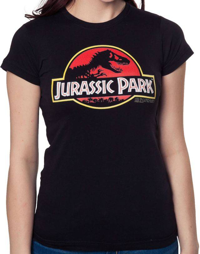 Ladies Jurassic Park Logo T-Shirt Ladies Jurassic Park Logo