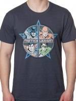 Four Heroes Justice League T-Shirt