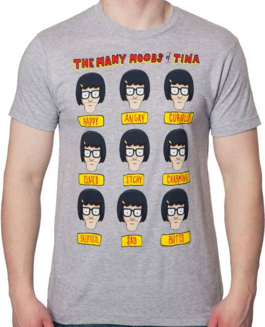 Moods Of Tina Bobs Burgers T-Shirt Moods Of Tina Bobs Burgers