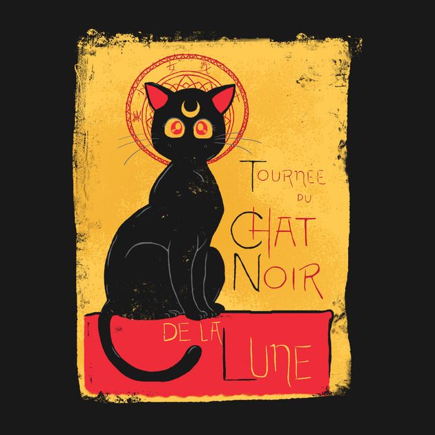 CHAT NOIR DE LA LUNE Design CHAT NOIR DE LA LUNE