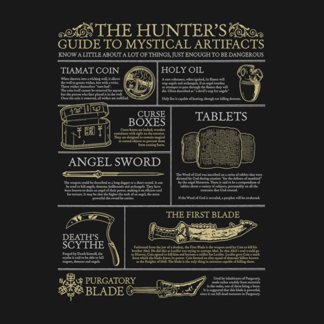 THE HUNTERS GUIDE TO MYSTICAL ARTIFACTS (ALT VERSION)