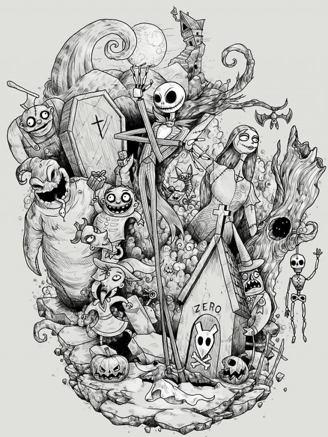 A nightmare in black and white