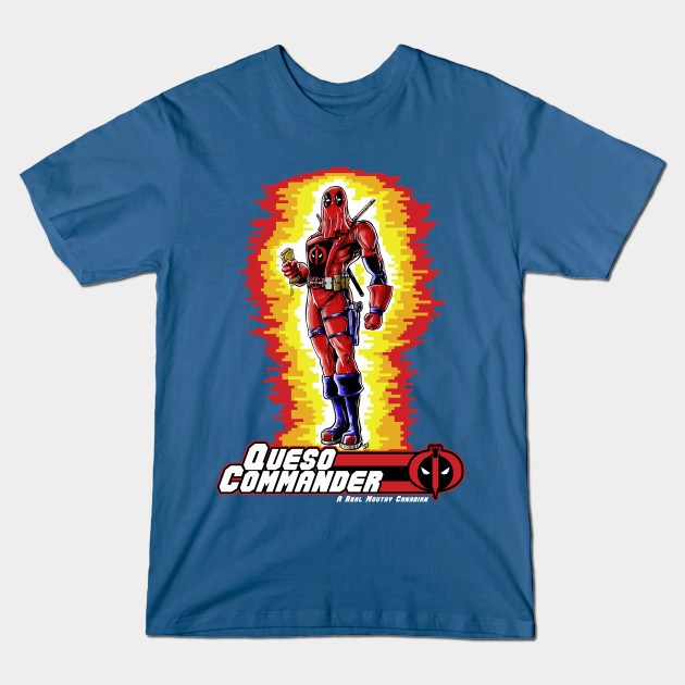 QUESO COMMANDER Blue T-Shirt QUESO COMMANDER