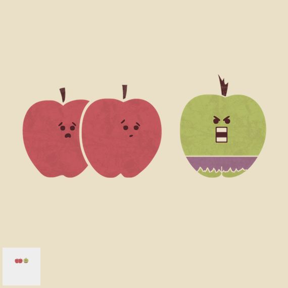 GREEN APPLES ARE ALWAYS ANGRY