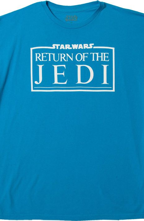 Turquoise Return Of The Jedi Logo Star Wars T-Shirt Turquoise Return Of The Jedi Logo Star Wars