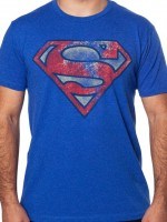 Distressed Superman Symbol T-Shirt