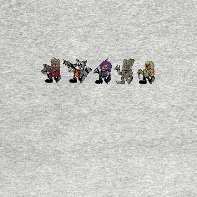 GUARDIANS OF THE GALAXY VINTAGE CARTOON Color Version