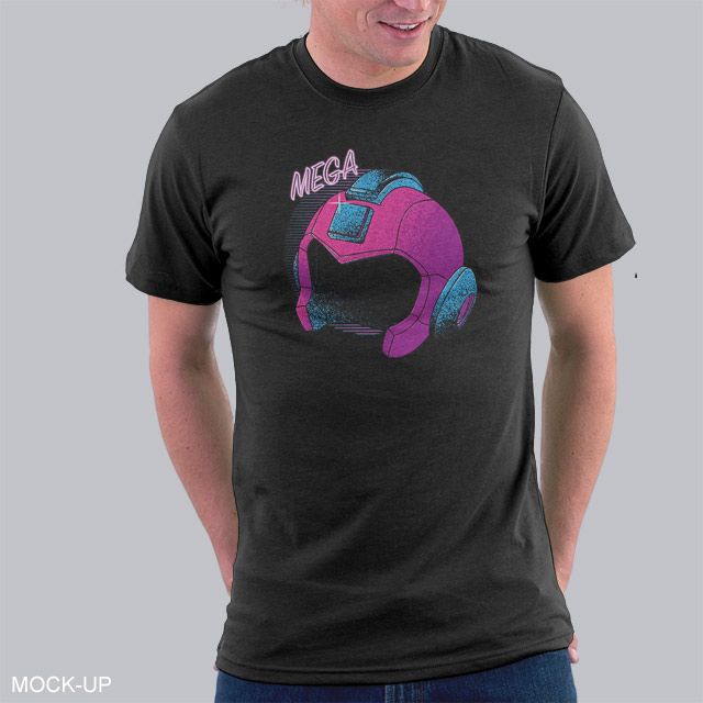 Mega Helmet 80's T-Shirt Mega Helmet 80's