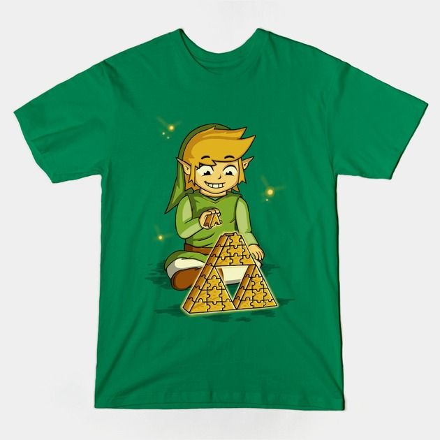 TRIFORCE COMPLETED Green T-Shirt TRIFORCE COMPLETED Green