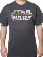 Mens Star Wars Force Awakens Logo T-Shirt