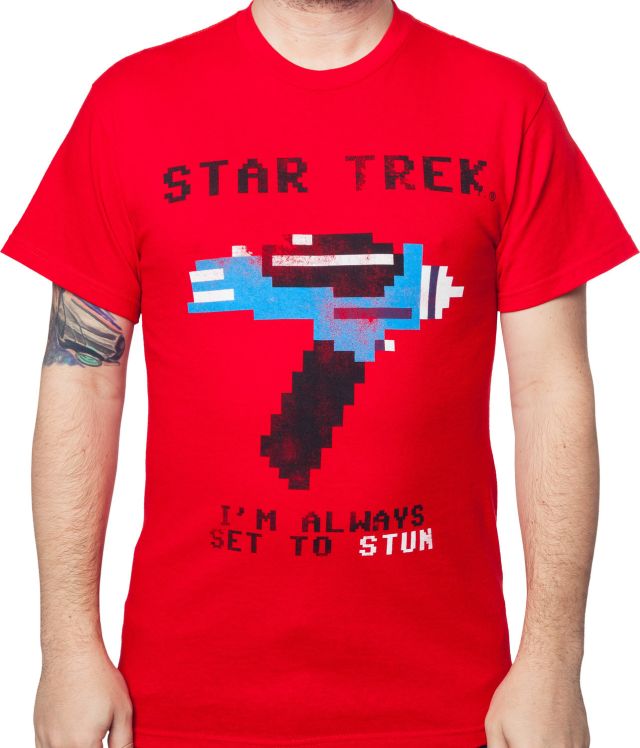 Star Trek Always Set To Stun T-Shirt Star Trek Always Set To Stun