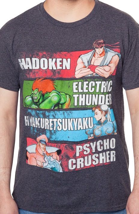 Street Fighter Special Moves T-Shirt Street Fighter Special Moves