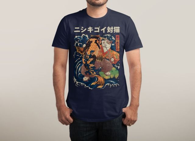 THE CAT AND THE KOI Japanese T-Shirt - The Shirt List
