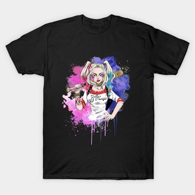 DADDY'S LIL MONSTER - HARLEY QUINN T-Shirt DADDY'S LIL MONSTER - HARLEY QUINN T-Shirt