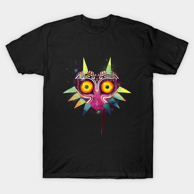 MAJORA'S MASK IN WATERCOLOR T-Shirt MAJORA'S MASK IN WATERCOLOR