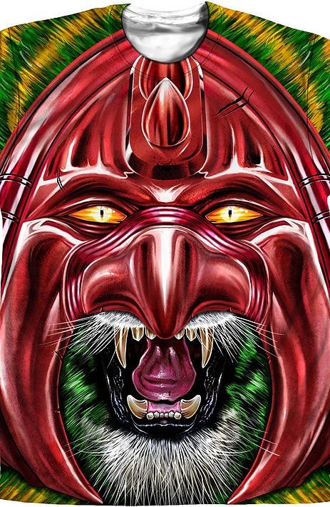 Big Battle Cat Sublimation T-Shirt Big Battle Cat Sublimation