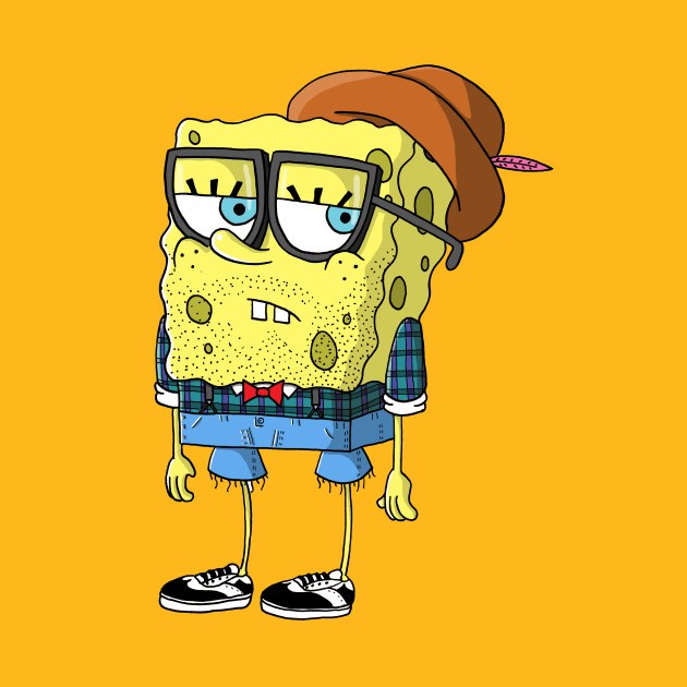 HIPSTER SPONGEBOB SQUAREPANTS Design HIPSTER SPONGEBOB SQUAREPANTS