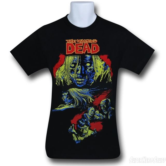 Walking Dead Walkers on Black