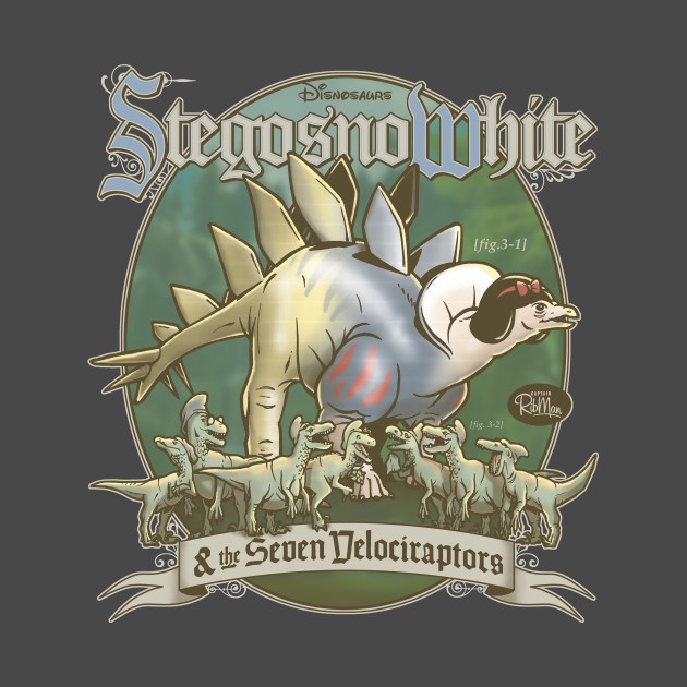 PREHISTORIC PRINCESS: StegosnoWhite & The Seven Velociraptors Design PREHISTORIC PRINCESS: StegosnoWhite & The Seven Velociraptors