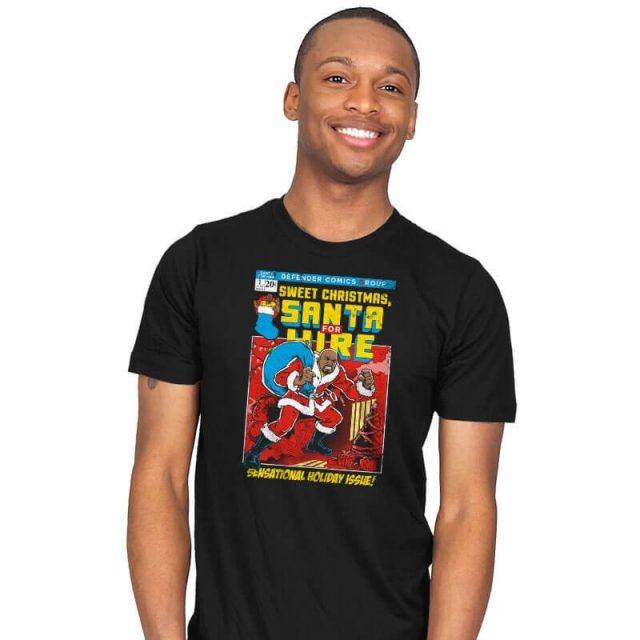 Santa For Hire T-Shirt Santa For Hire T-Shirt