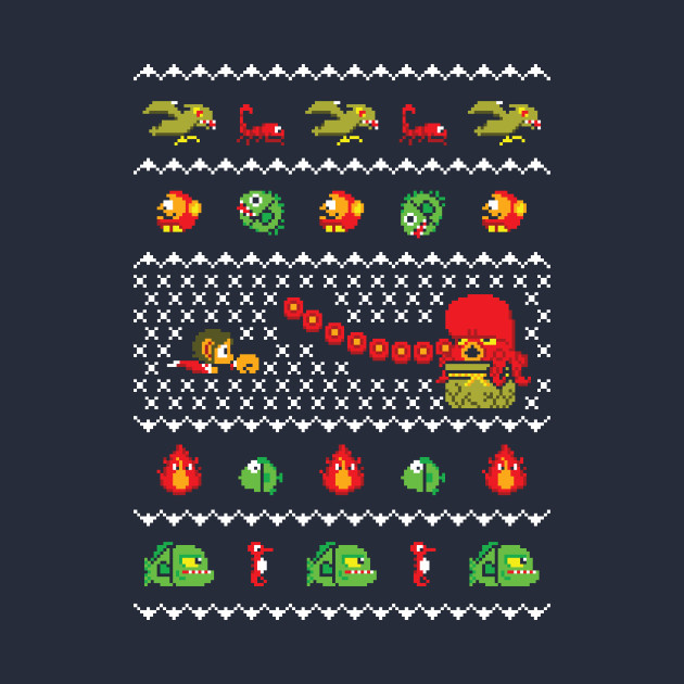 Alex Kidd In Christmas World - Ugly Sweater Design Alex Kidd In Christmas World - Ugly Sweater