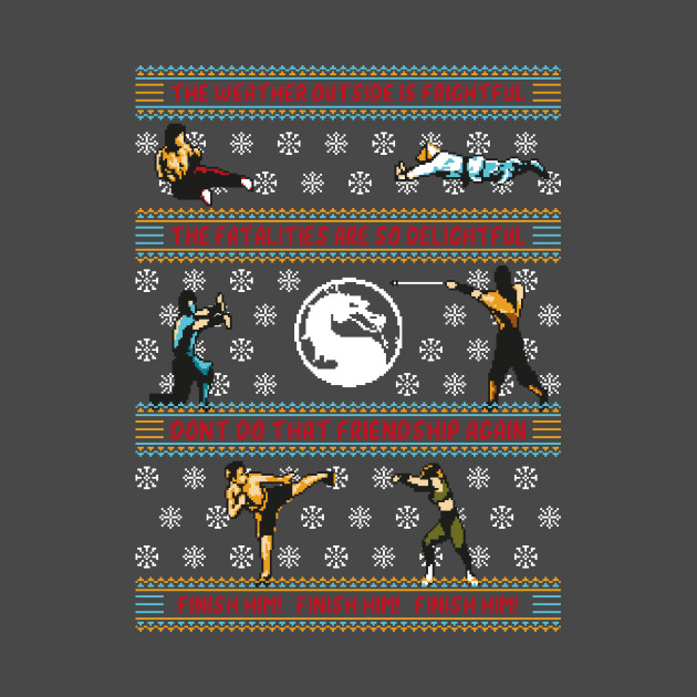 Finish Him! Finish Him! Finish Him! - Ugly Sweater