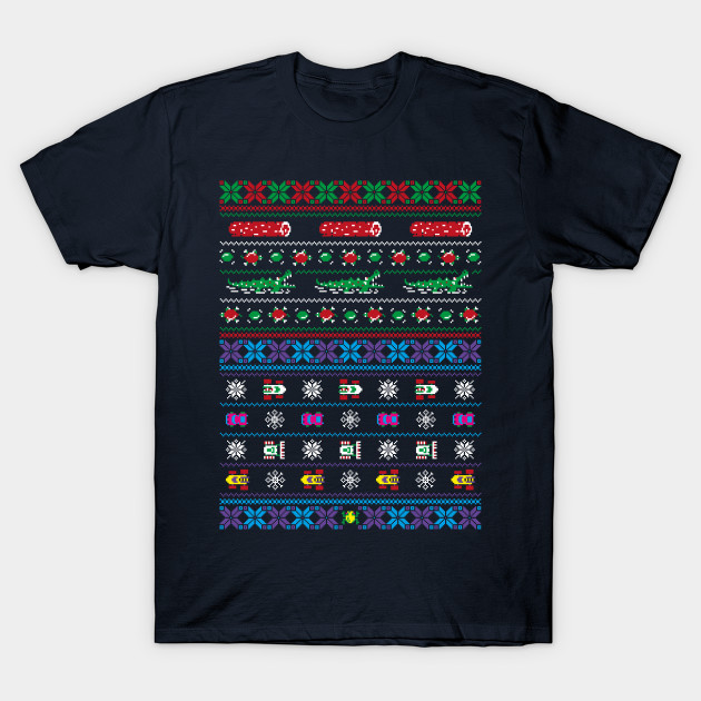 Frogs, Logs & Automobiles - Arcade Christmas Ugly Sweater