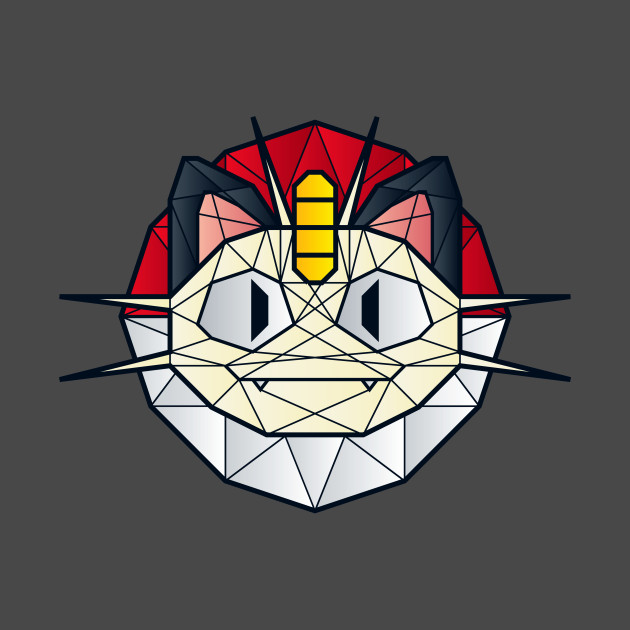 Meowth - Polygon Stainglass Collection Meowth - Polygon Stainglass Collection T-Shirt